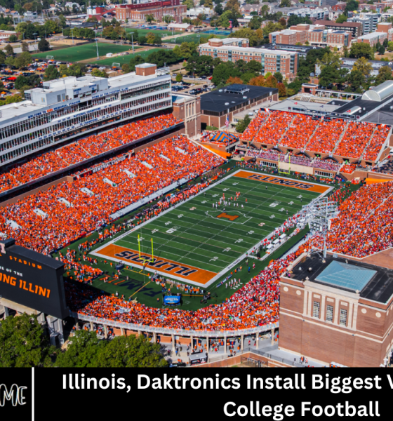 Illinois, Daktronics Install Biggest Video Display in College Football